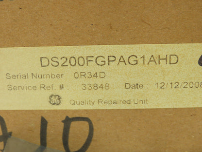 DS200FGPAG1A Gate Pulse Amplifier Board Mark V Turbine Control -Certified Reman.