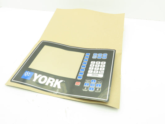 York HVAC Control Board Panel Numerical Keypad Display Screen Cover Membrane