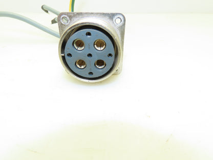 ITT Cannon 28SPL  4-Pin Female Connector Plug -for Indramat Controller  Lot of 4