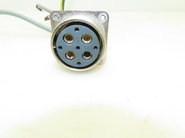 ITT Cannon 28SPL  4-Pin Female Connector Plug -for Indramat Controller  Lot of 4