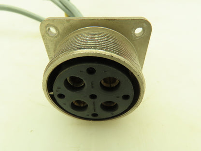 ITT Cannon 28SPL  4-Pin Female Connector Plug -for Indramat Controller  Lot of 4