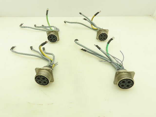 ITT Cannon 28SPL  4-Pin Female Connector Plug -for Indramat Controller  Lot of 4