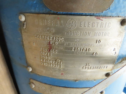 GE 5K6226XJ29C Induction Motor 10HP 3510 RPM 3PH 230/460V 215TP10 Frame