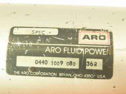ARO 0440-1009-080 Pneumatic Air Cylinder 4" Bore 8" Stroke Pivot Bracket Mt