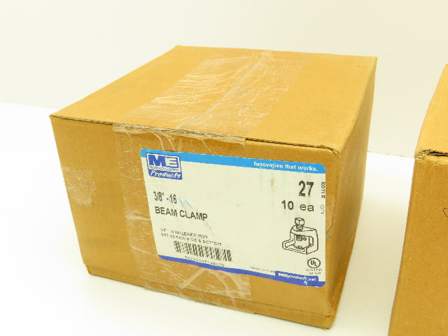 ME Madison Electric 502 Beam Clamp 3/8"-16 Galvanized Mall Iron 1" Jaw LOT OF 20