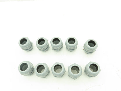 T&B CC-NPT-1-G Cable Gland Cord Connector Non-Metallic GRAY 1" NPT  Lot of 10