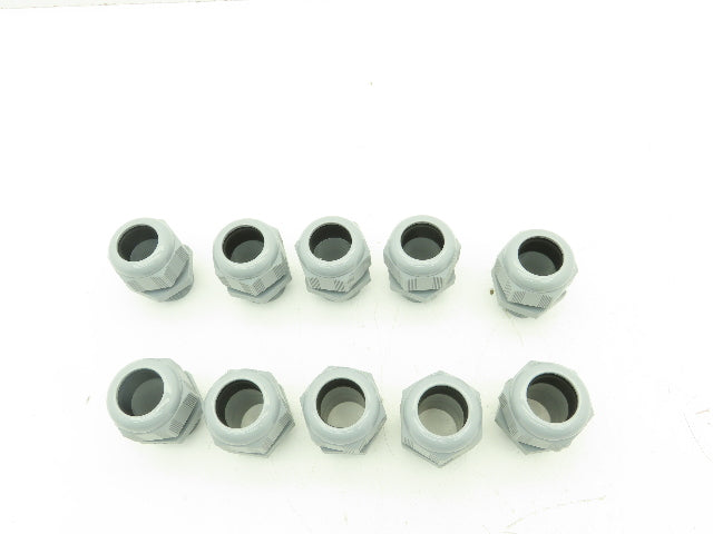 T&B CC-NPT-1-G Cable Gland Cord Connector Non-Metallic GRAY 1" NPT  Lot of 10