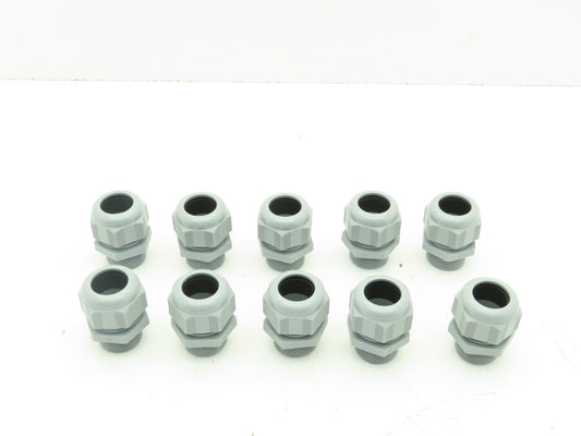 T&B CC-NPT-1-G Cable Gland Cord Connector Non-Metallic GRAY 1" NPT  Lot of 10