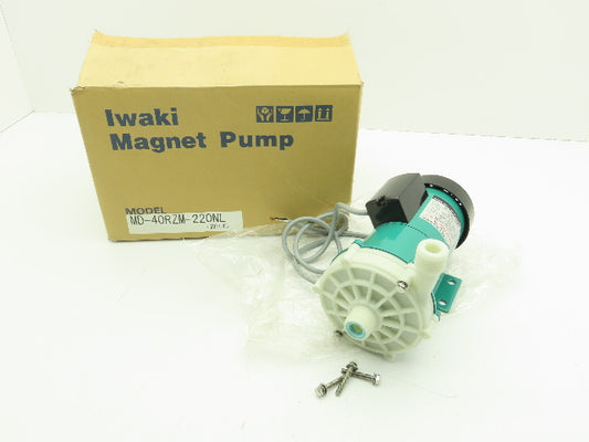 Iwaki MD-40RZM-220NL Magnetic Drive Water Pump Motor 1.5HP 1PH 220V 22L/Min