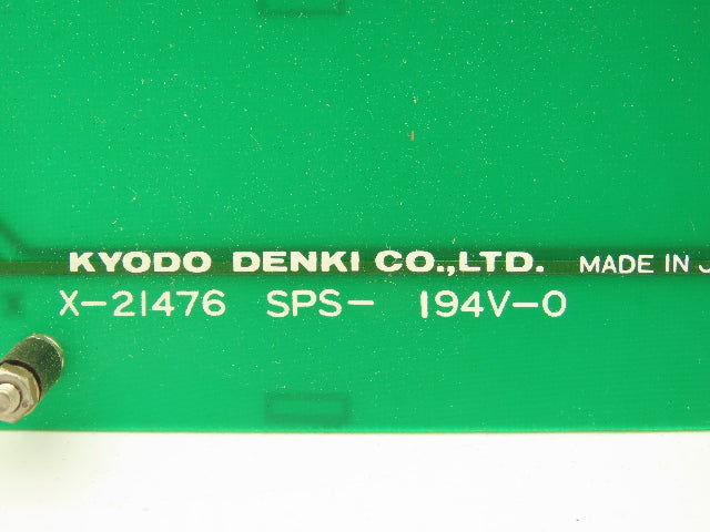 Kyodo Denki X-21476 SPS-194V-0 Circuit Board Switch Control