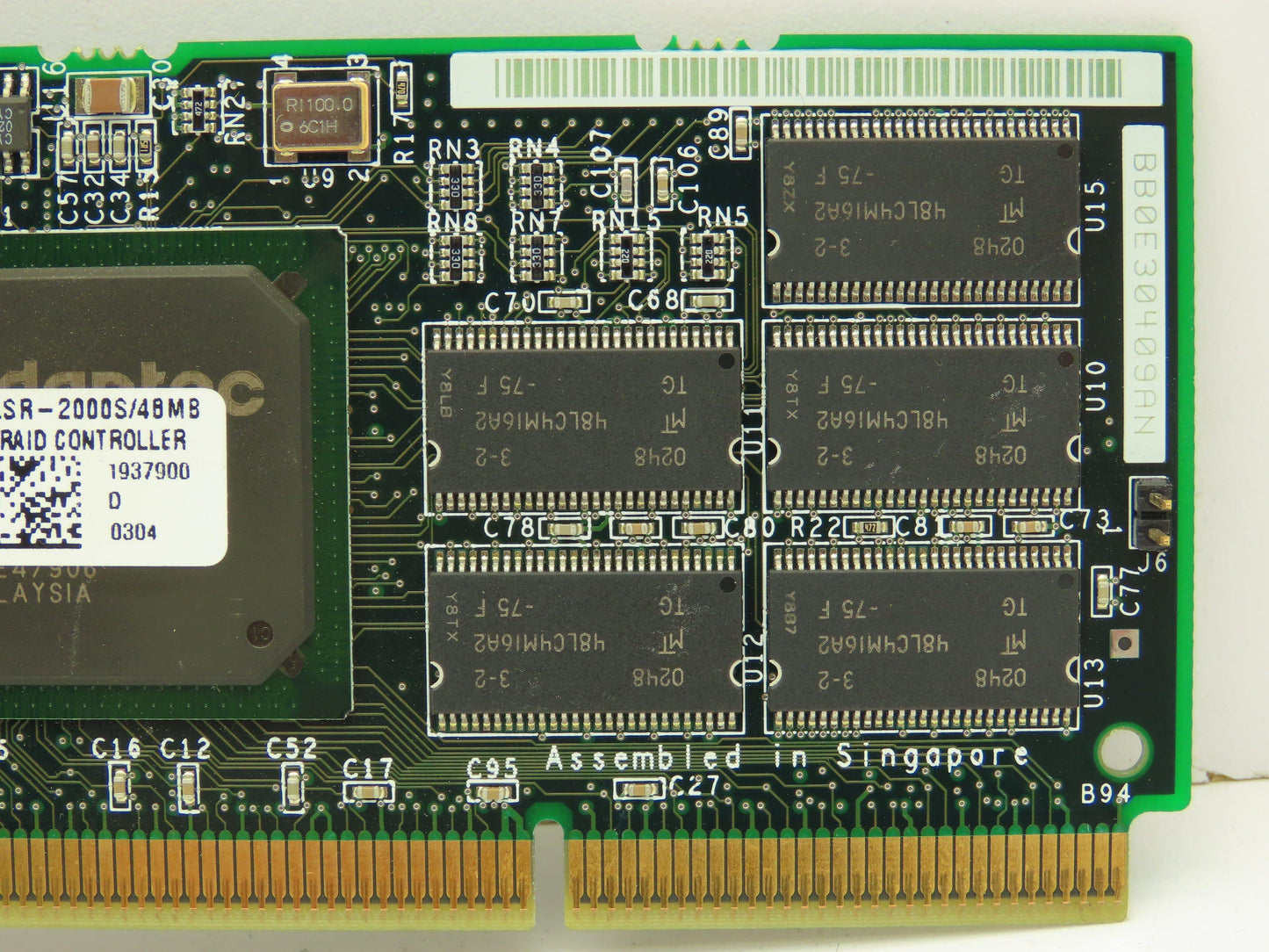Adaptec ASR-2000S/48MB SCSI RAID Controller Card