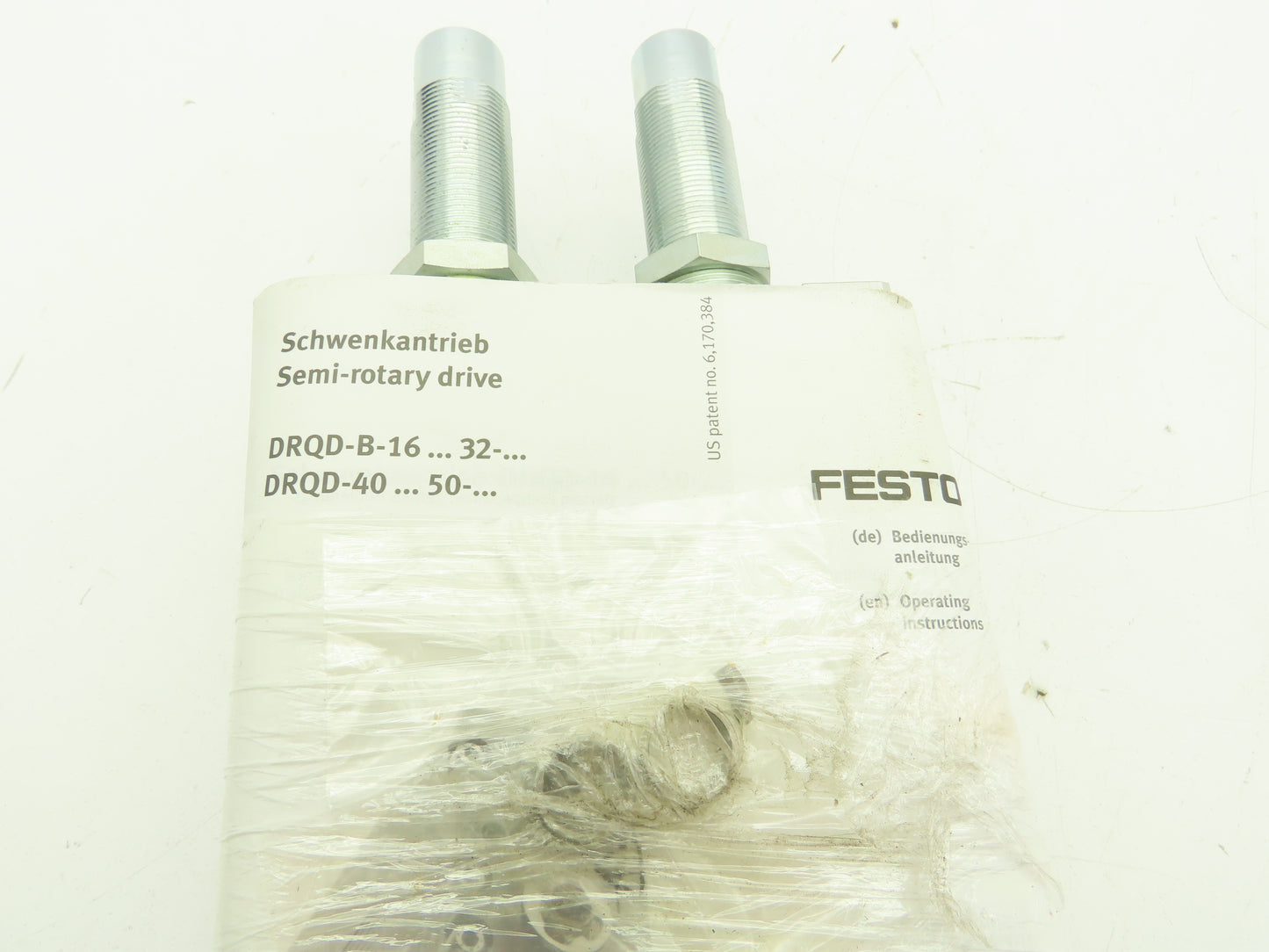 Festo DRQD-40-180-YSRJ-A-AL-FW-Z1 Twin Piston Semi-Rotary Drive Cylinder 180°