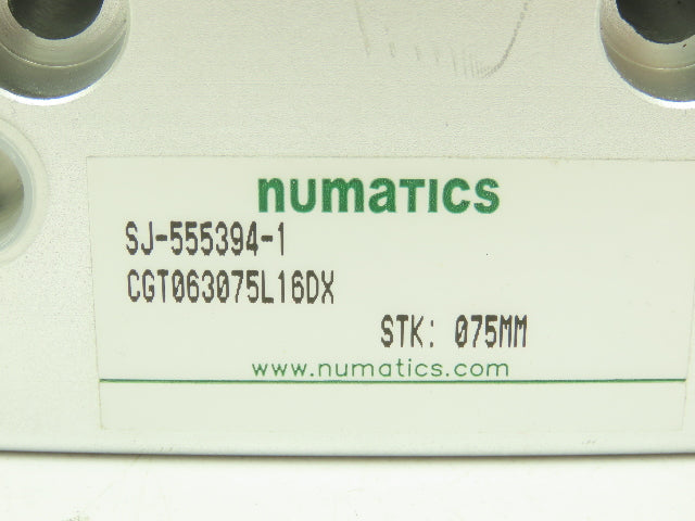 Numatics CGT-063-075 Compact Slide Guide Cylinder 63mm Bore 75mm Stroke
