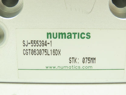 Numatics CGT-063-075 Compact Slide Guide Cylinder 63mm Bore 75mm Stroke