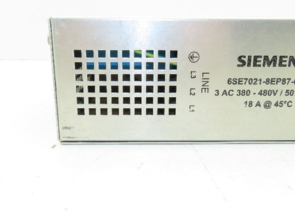 Siemens 6SE7021-8EP87-0FB0 Simovert Masterdrives RFI Filter 18A 380/480V 3PH
