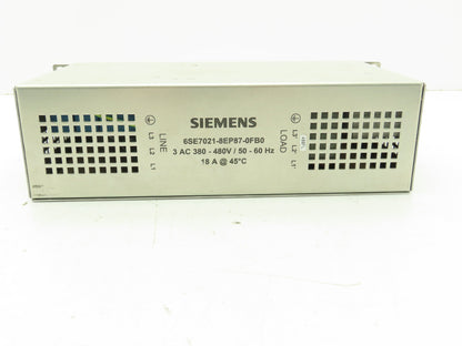 Siemens 6SE7021-8EP87-0FB0 Simovert Masterdrives RFI Filter 18A 380/480V 3PH