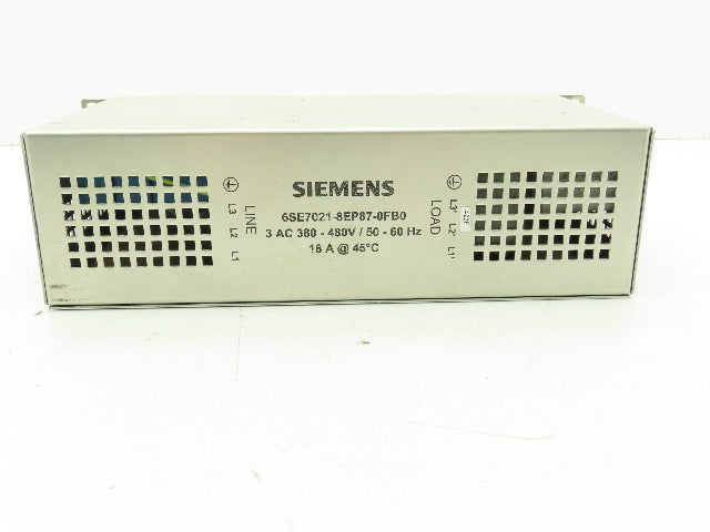 Siemens 6SE7021-8EP87-0FB0 Simovert Masterdrives RFI Filter 18A 380/480V 3PH