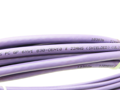 Siemens Simatic 6XV1 830-0EH10 Profibus 2-Conductor Bus Cable 22AWG Shielded 25'