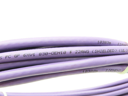 Siemens Simatic 6XV1 830-0EH10 Profibus 2-Conductor Bus Cable 22AWG Shielded 25'