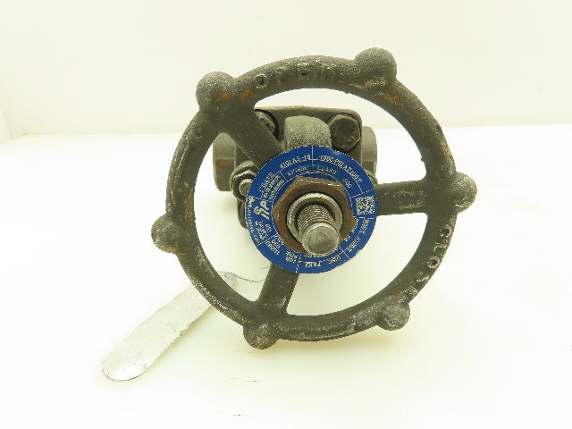 DSI 4101A5-18 Steel 1" NPT Threaded x Socket Gate Valve 1990 PSI #800  LOT OF 2