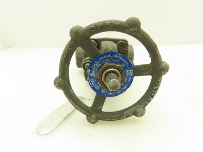 DSI 4101A5-18 Steel 1" NPT Threaded x Socket Gate Valve 1990 PSI #800  LOT OF 2