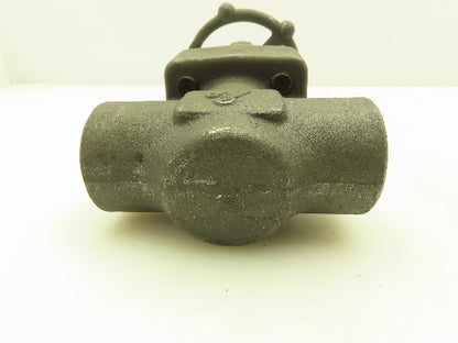 DSI 4101A5-18 Steel 1" NPT Threaded x Socket Gate Valve 1990 PSI #800  LOT OF 2