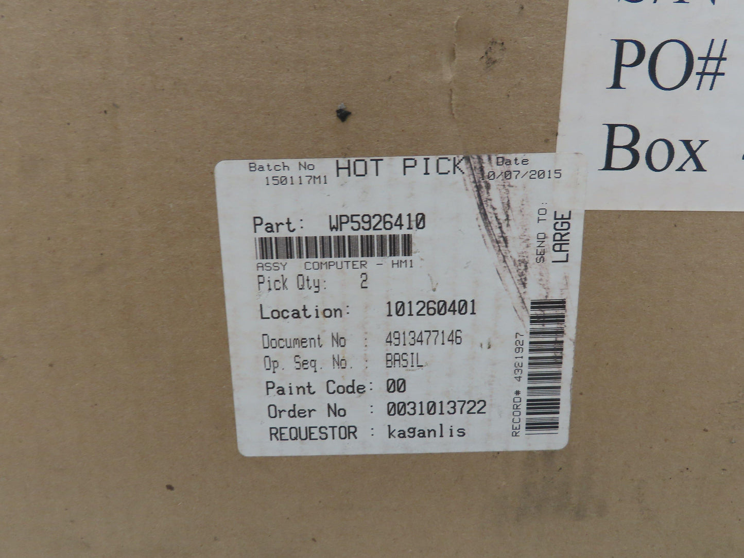 ADEK Industrial FG.5762192-01 R7CC653EMN 586-B Rack Mount Computer Windows 7 HMI