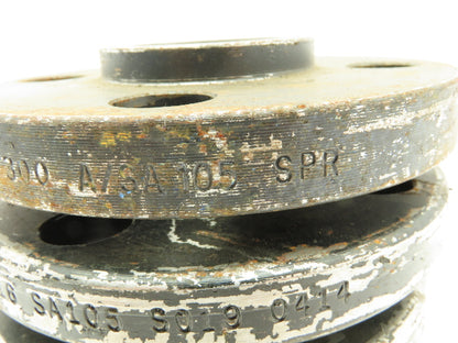 Boltex Class 300 Threaded Flange 1-1/2" NPT 4-Bolt Raised Face  LOT OF 5