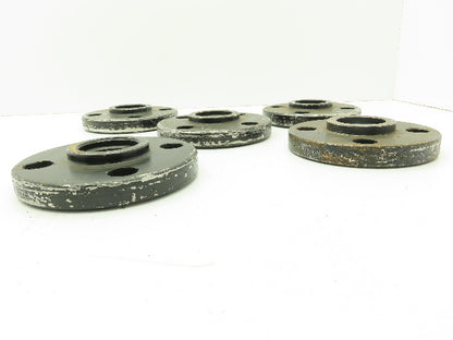 Boltex Class 300 Threaded Flange 1-1/2" NPT 4-Bolt Raised Face  LOT OF 5