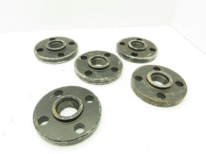 Boltex Class 300 Threaded Flange 1-1/2" NPT 4-Bolt Raised Face  LOT OF 5