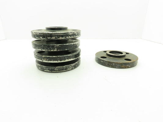 Boltex Class 300 Threaded Flange 1-1/2" NPT 4-Bolt Raised Face  LOT OF 5