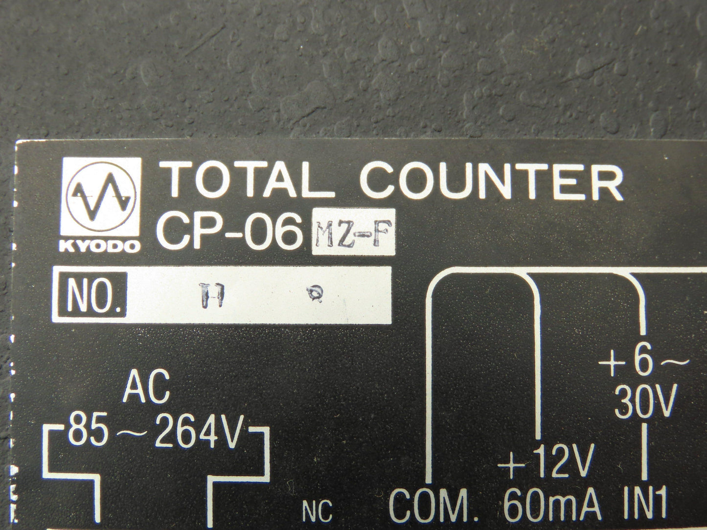 Kyodo Denki CP-06MZ-F Kyodo Total Counter 85-264VAC Input Copies