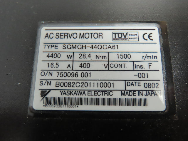 Sumitomo CHHXS-6130-5T-6 Cyclo 6000 Gearmotor 6:1 Drive Servo Motor 4.4KW 400V