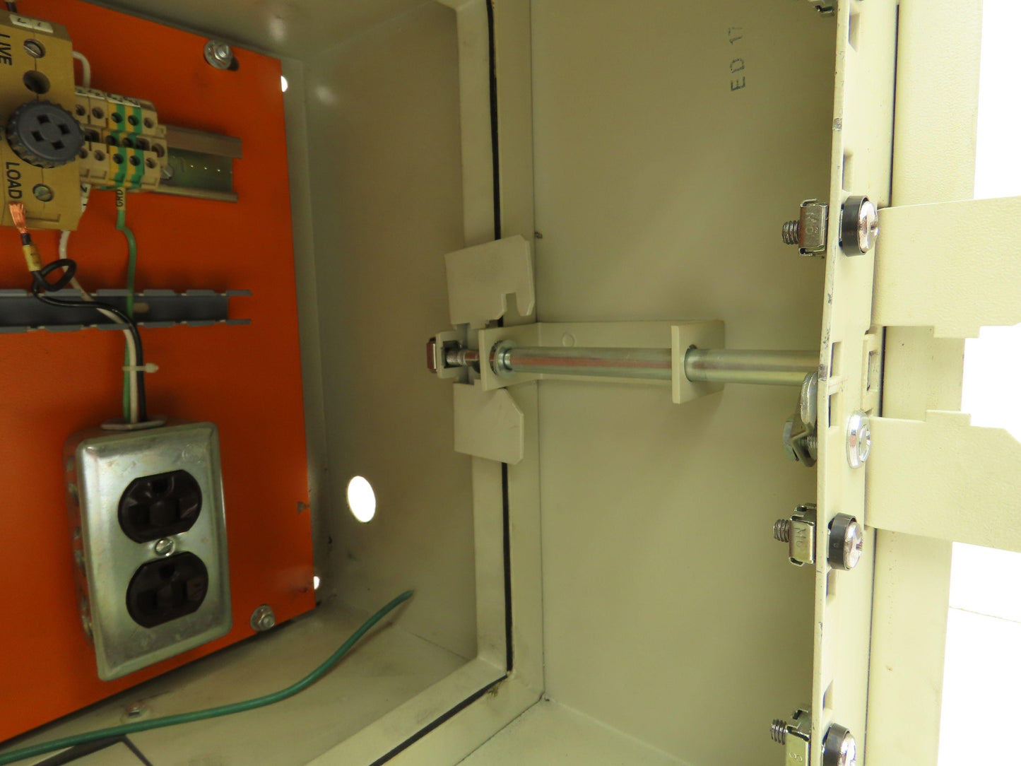 Hinged Steel Electrical Enclosure Split Panel Box Backplate Access Dust Proof