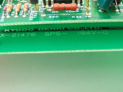 Kyodo Denki X-21476 SPS-194V-0 Control Panel CNC Circuit Board Sub Daughter