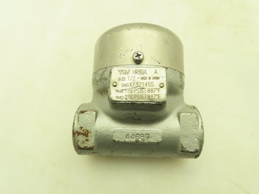 TLV HR80A PowerDyne Disc Steam Trap 1/2" Socket Weld 1150 PSI