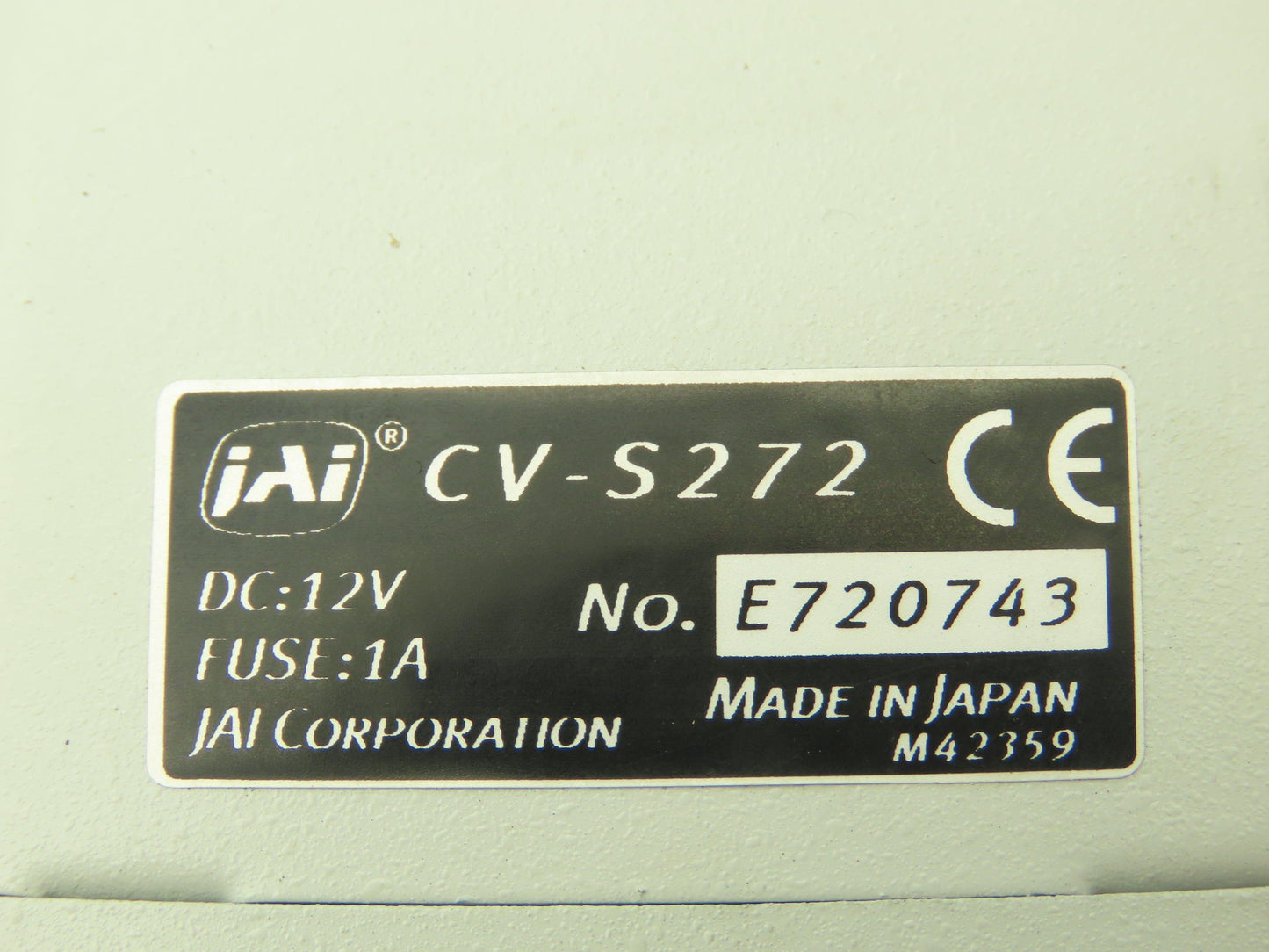 JAI CCD Video Camera Sensitive Monochrome Analog 12VDC 50MM Computar