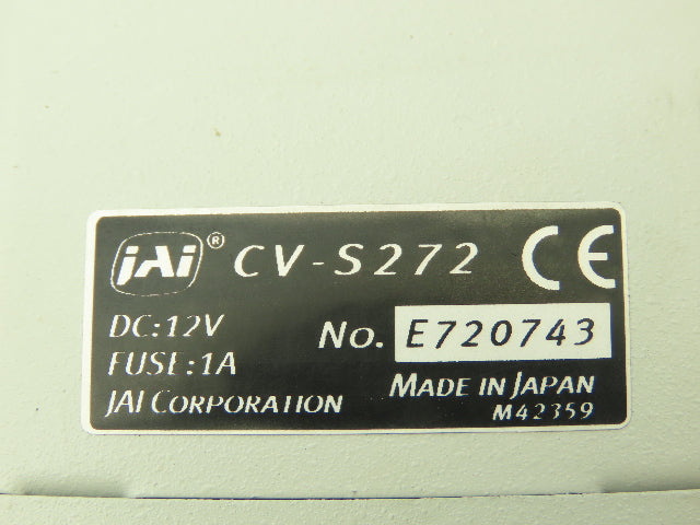 JAI CCD Video Camera Sensitive Monochrome Analog 12VDC 50MM Computar