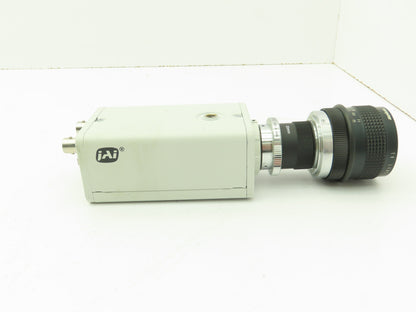JAI CCD Video Camera Sensitive Monochrome Analog 12VDC 50MM Computar