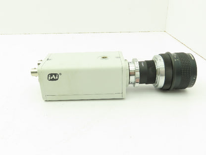 JAI CCD Video Camera Sensitive Monochrome Analog 12VDC 50MM Computar