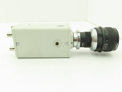 JAI CCD Video Camera Sensitive Monochrome Analog 12VDC 50MM Computar