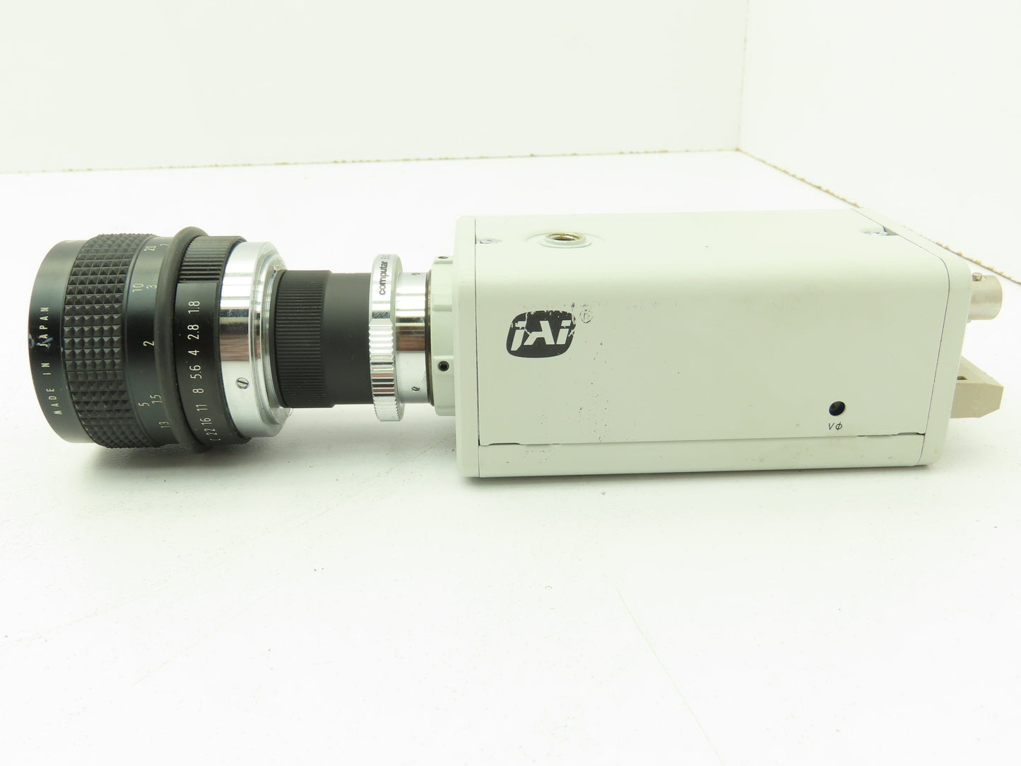 JAI CCD Video Camera Sensitive Monochrome Analog 12VDC 50MM Computar