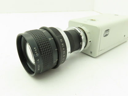 JAI CCD Video Camera Sensitive Monochrome Analog 12VDC 50MM Computar