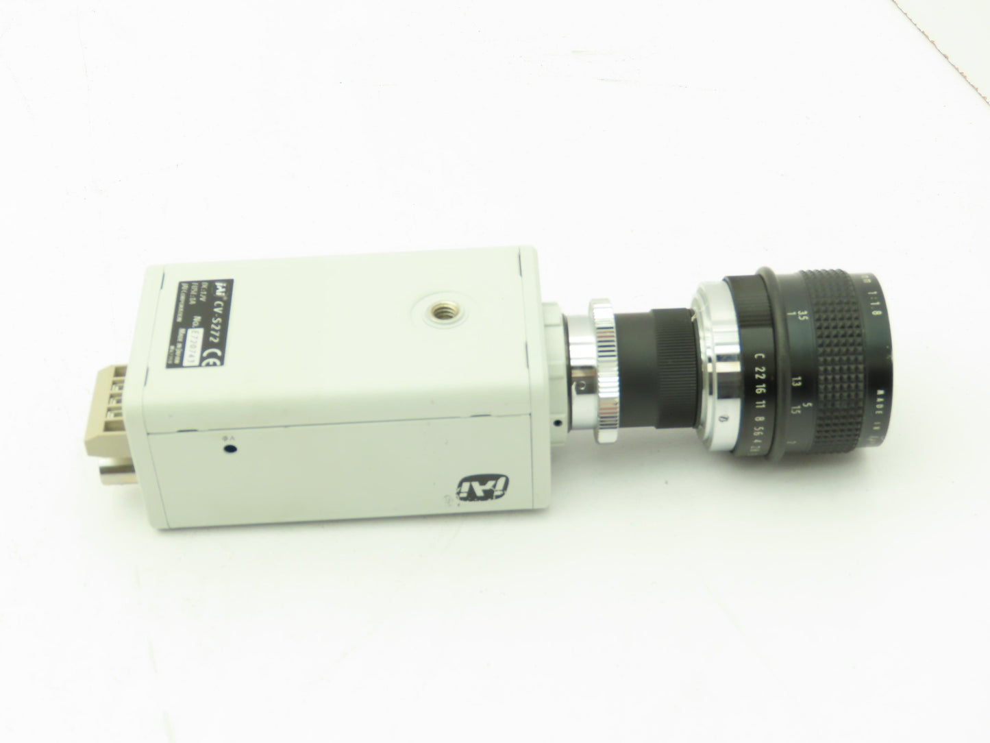 JAI CCD Video Camera Sensitive Monochrome Analog 12VDC 50MM Computar
