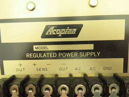 Acopian VA5H1700 Regulated DC Power Supply 5VDC 17A