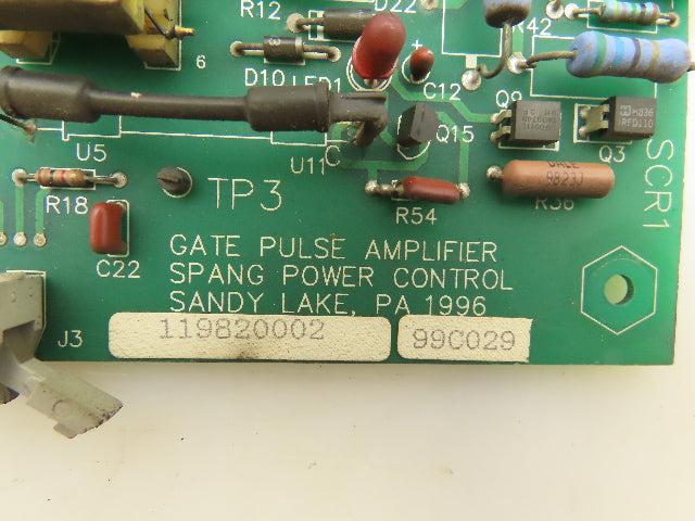 Spang Power Electronics 119820002 Gate Pulse Amplifier Circuit Board SCR2