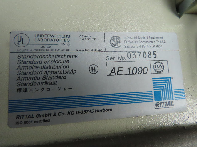 Rittal AE1090 Electrical Enclosure JIC Box 1000x600x250 mm IP66 NEMA 4 Backplate
