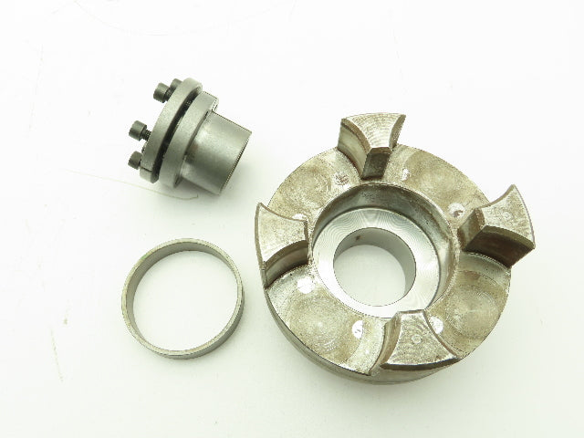 Rotex 55 KTR Flexible Steel Jaw Coupling Hub 1-1/4" 32mm ID Clamp Ring Sleeve