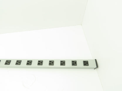 Wiremold UL404BD Plug-In Outlet Center 16 Outlet Power Strip 15A 120VAC 48"
