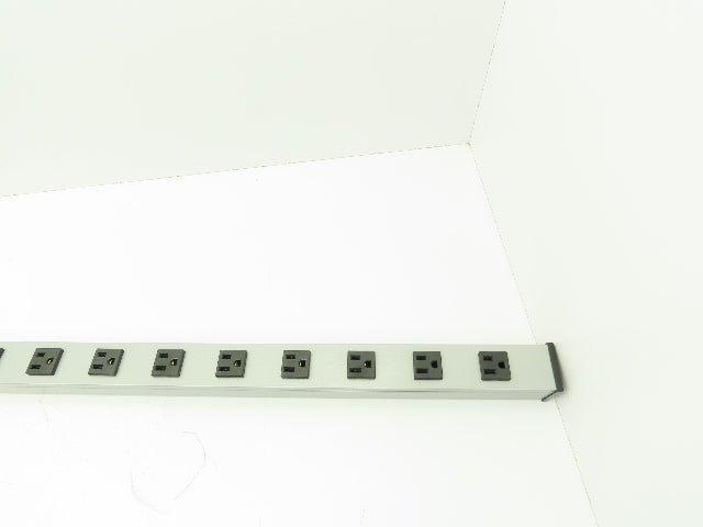 Wiremold UL404BD Plug-In Outlet Center 16 Outlet Power Strip 15A 120VAC 48"